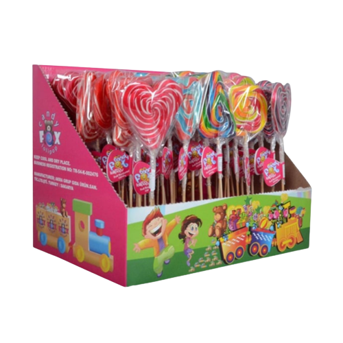 Candy Fox Lollipop Mix Shape 50pc (case)